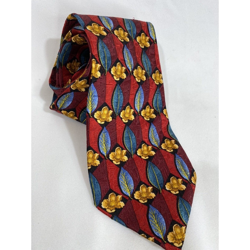 Ermenegildo Zegna Silk Tie Floral Handmade‎ Italy Luxury Old Money Necktie